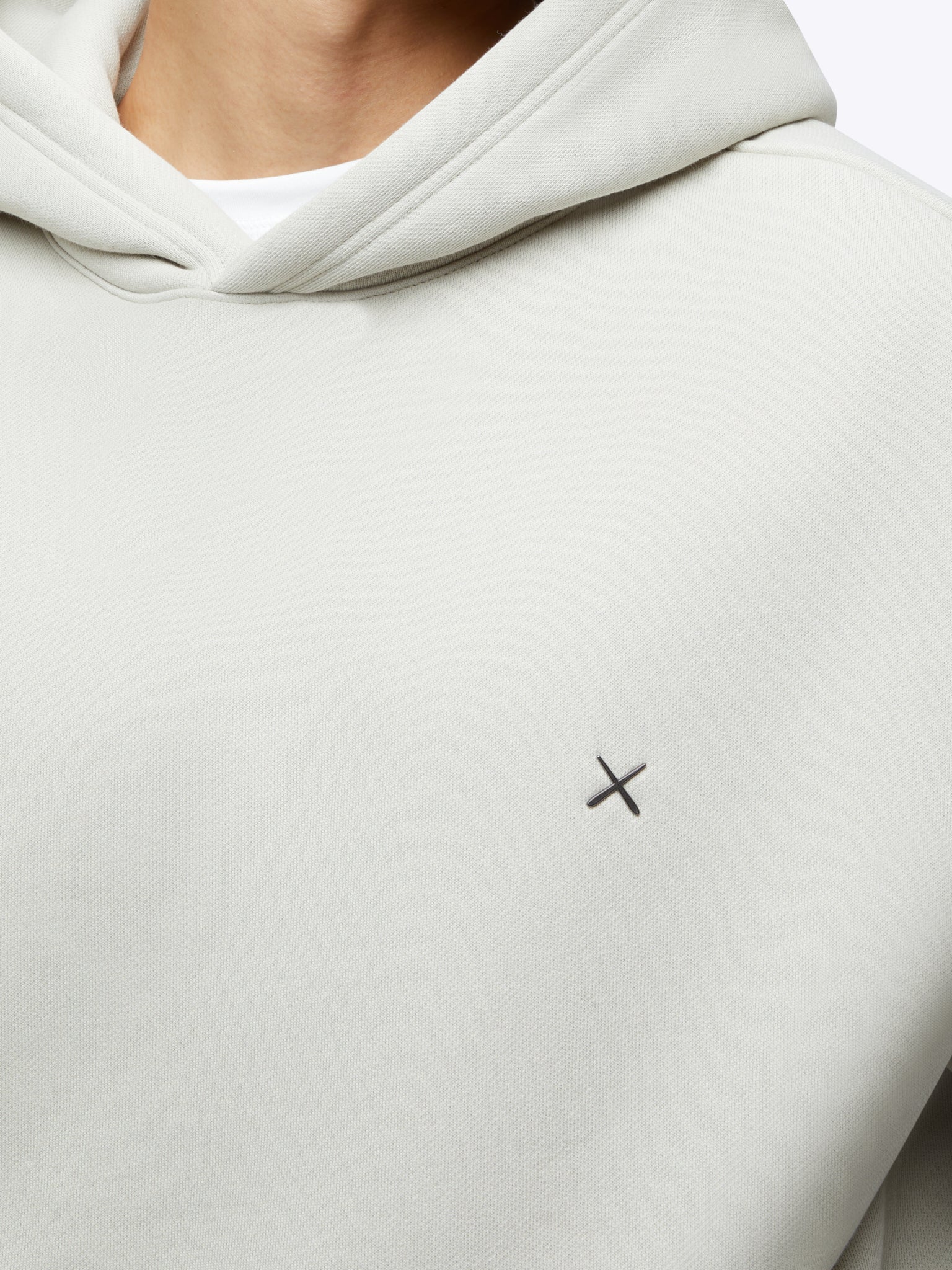 Mens Divine Fleece Hoodie in the color parchment from the brand, CUTS.