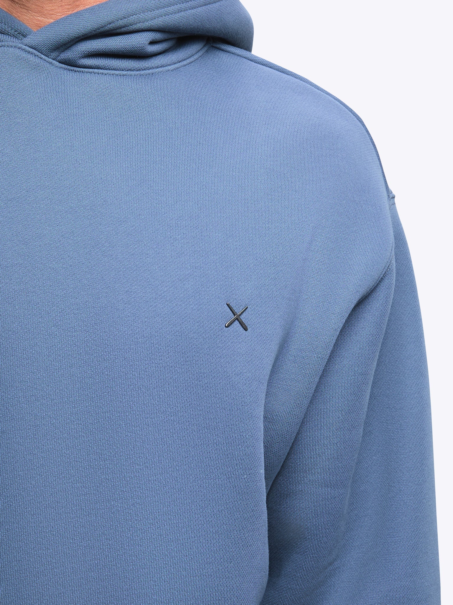 CUTS Mens Divine Fleece Hoodie IN THE COLOR ATLANTIC.