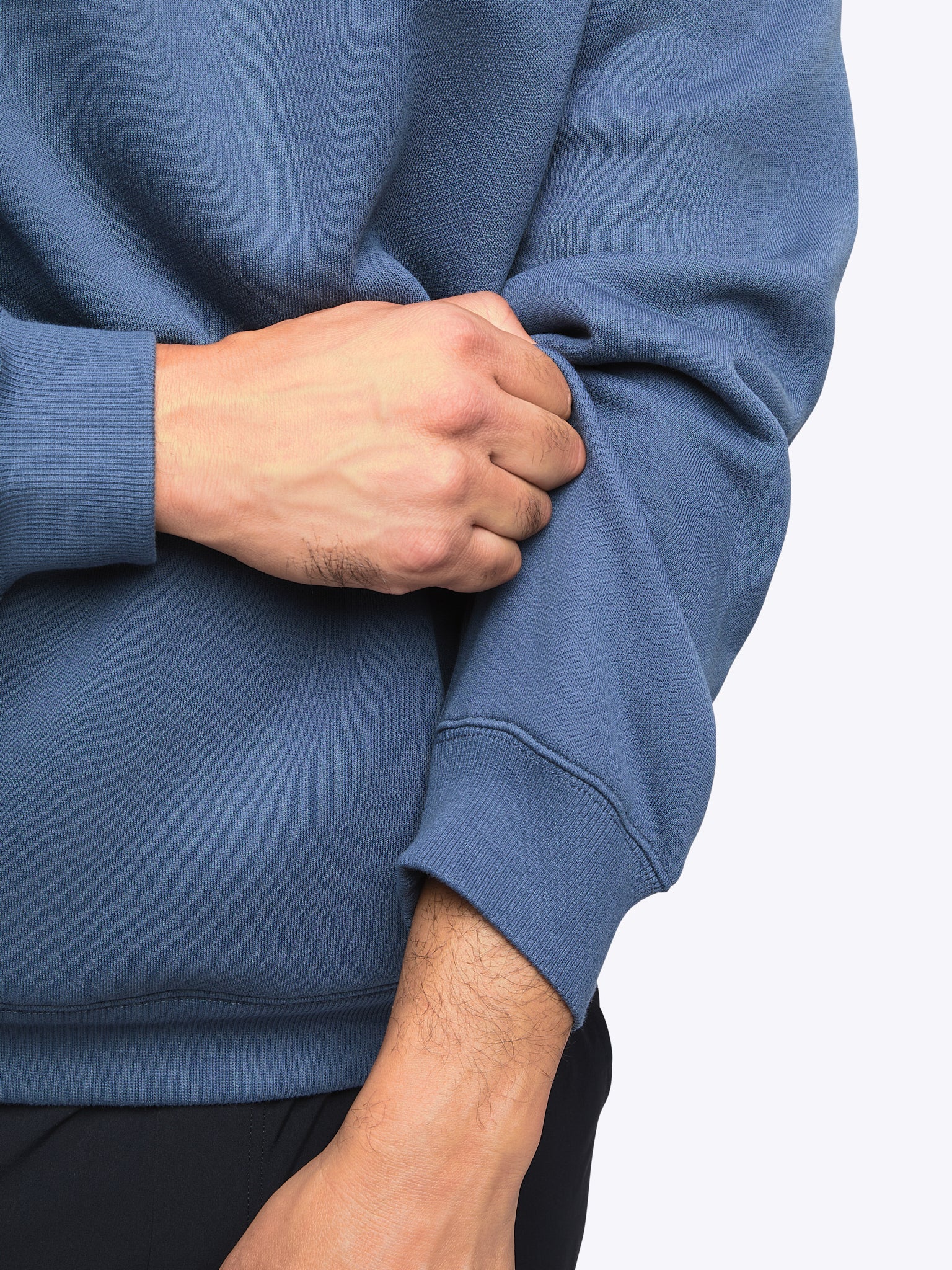 CUTS Mens Divine Fleece Hoodie IN THE COLOR ATLANTIC.