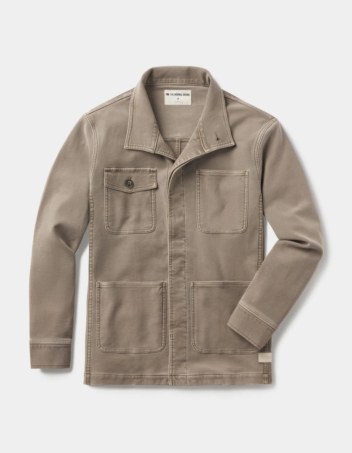 Comfort Terry Chore Coat in Taupe from The Normal Brand.