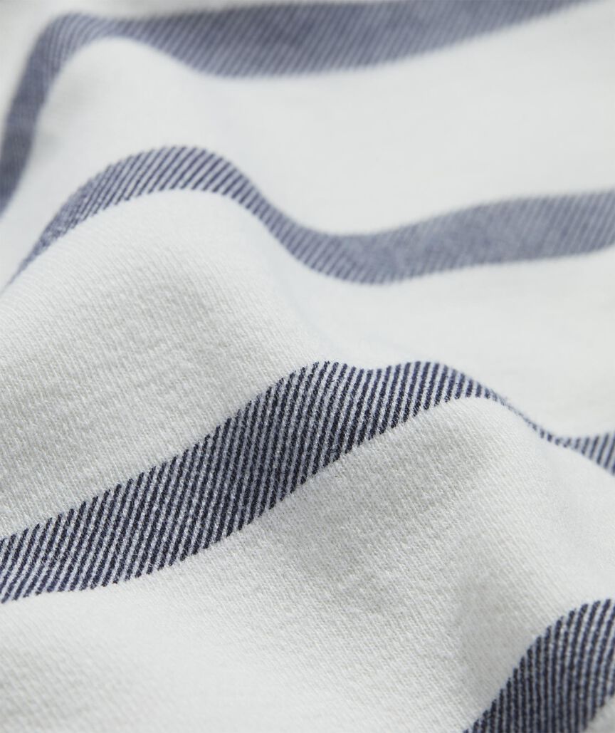 Vineyard Vines Breton Stripe Saltwater Quarter-Zip | Nautical Navy