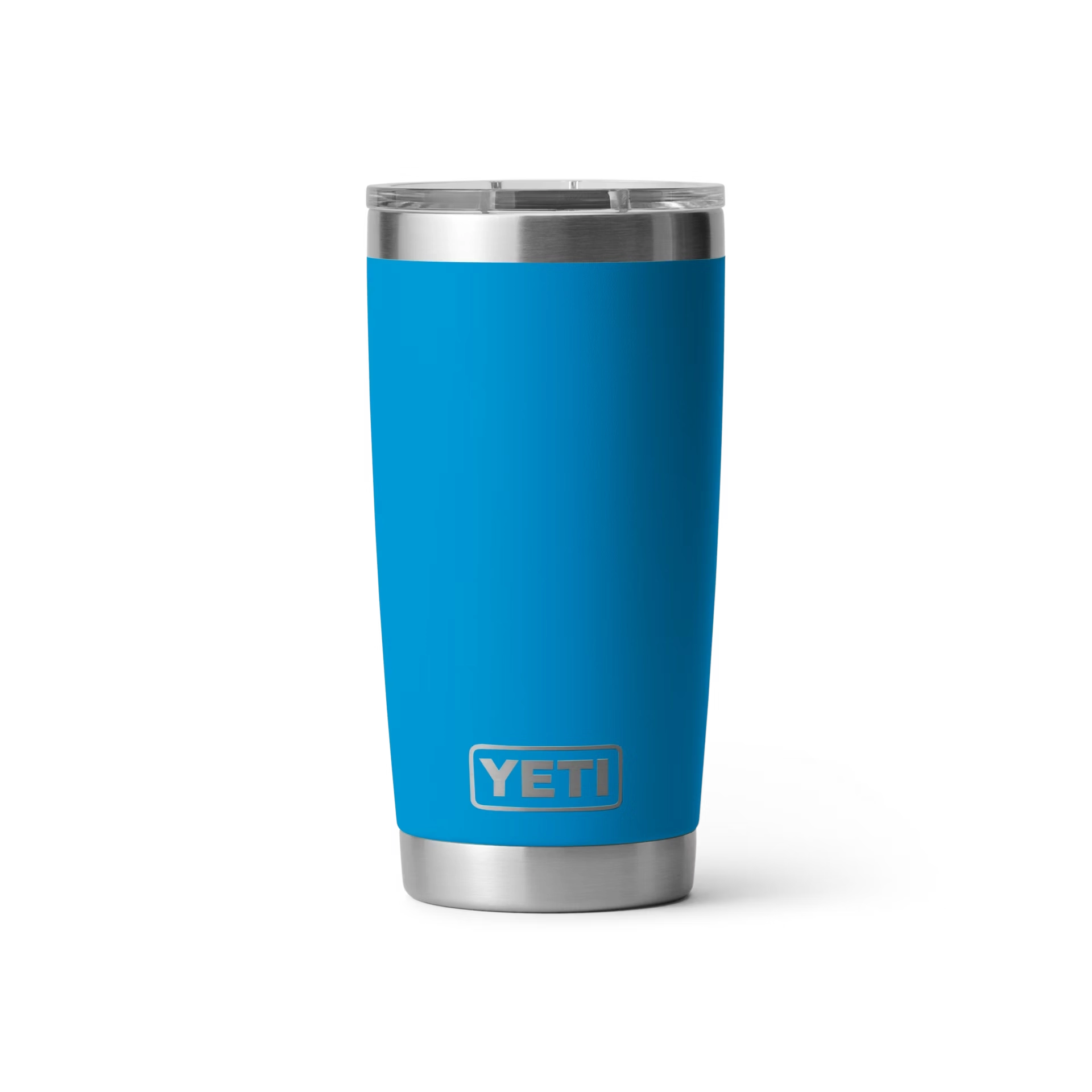YETI Rambler 20 oz Tumbler With Magslider Lid in Big Wave Blue.