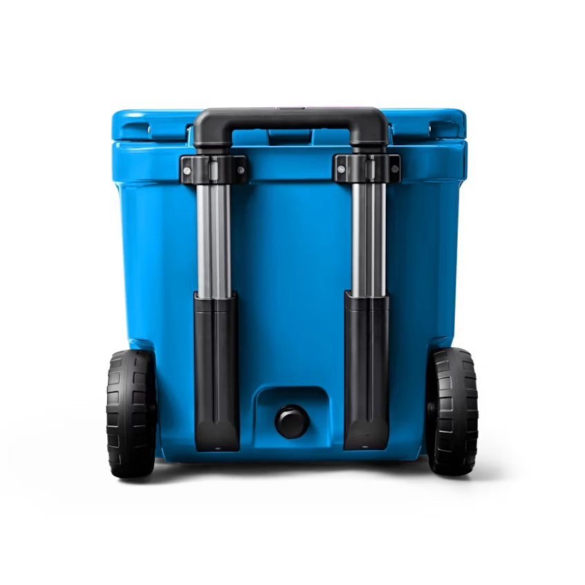 YETI Roadie 48 Wheeled Cooler in Big Wave Blue.