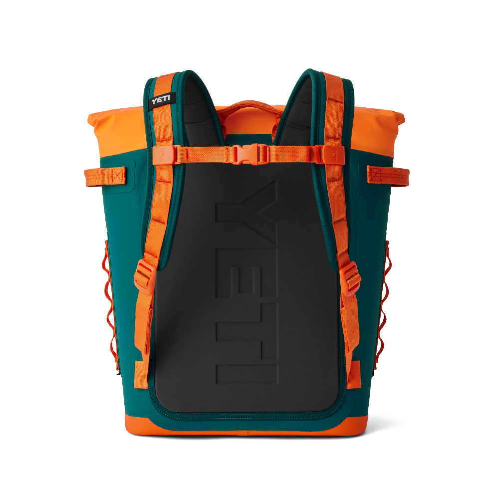YETI M20 Backpack Soft Cooler in Teal and Orange. From the YETI Crossover collection.