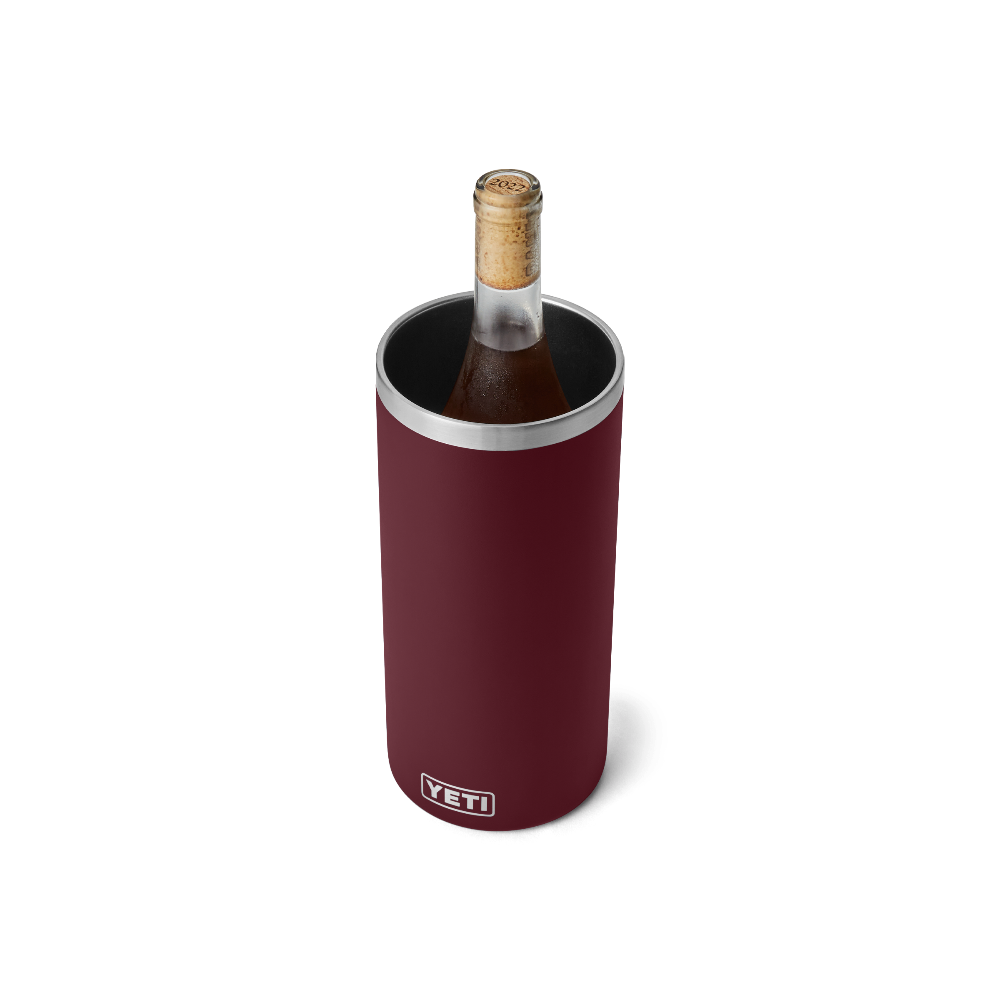 YETI Rambler Wine Chiller in Wild Vine Red.