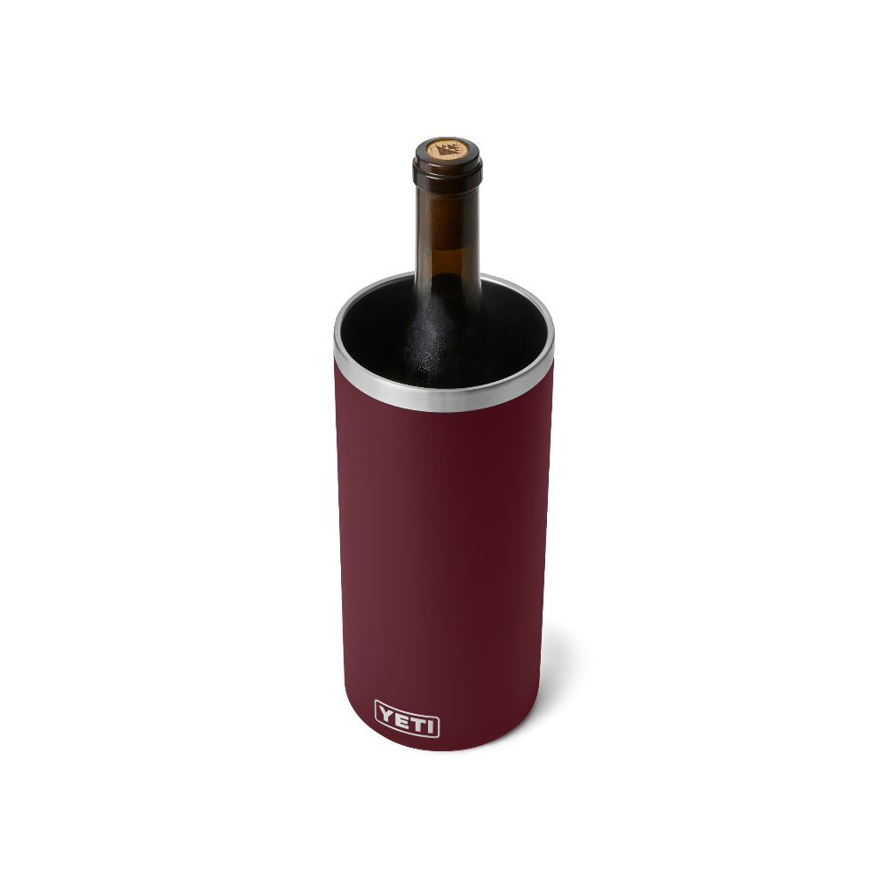 YETI Rambler Wine Chiller in Wild Vine Red.