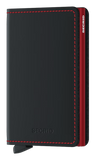 Slimwallet Matte - Black & Red