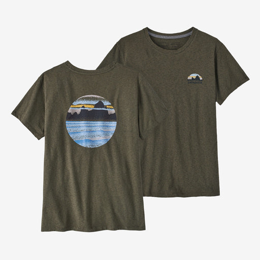 Women's Skyline Stencil Responsibili-Tee - Basin Green