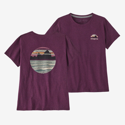 Women's Skyline Stencil Responsibili-Tee - Night Plum