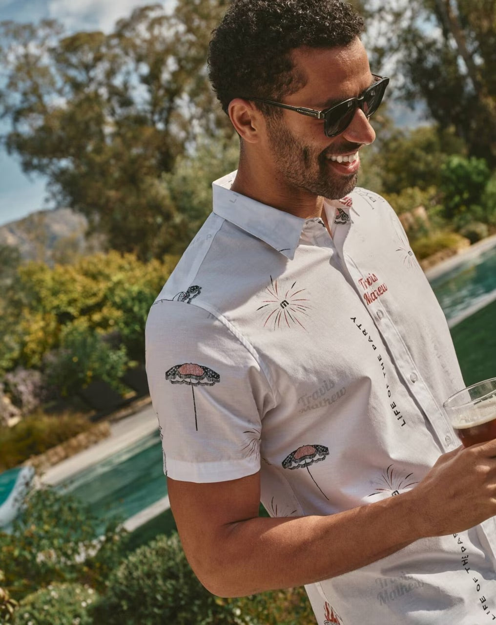 Fourth Fest Short Sleeve Button Down