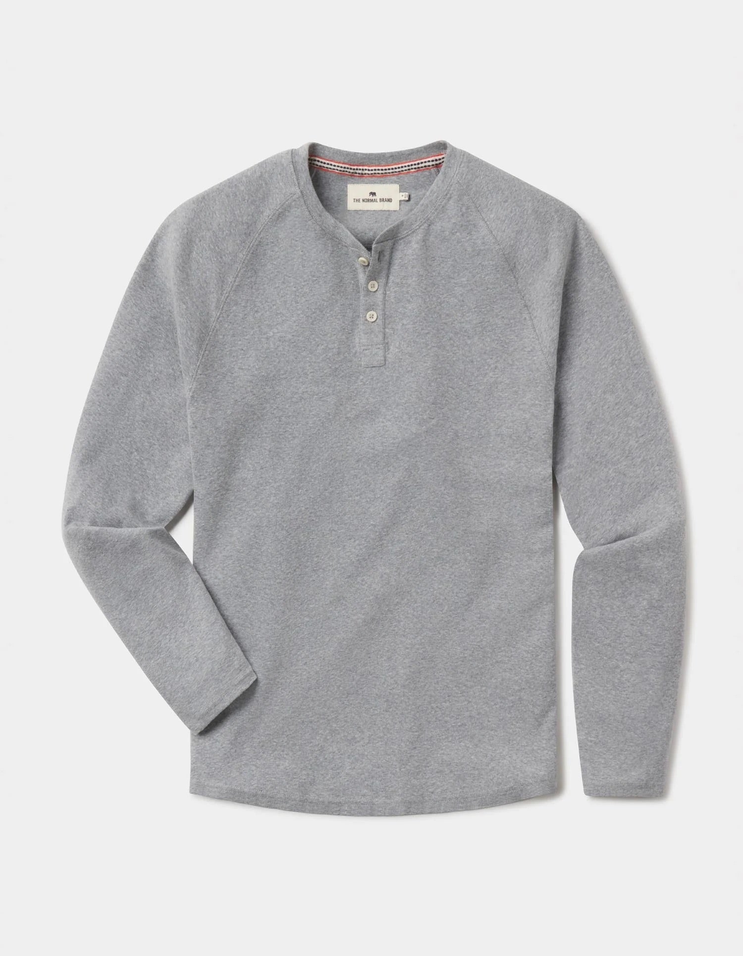 The Normal Brand Puremeso Everyday Henley | Athletic Grey
