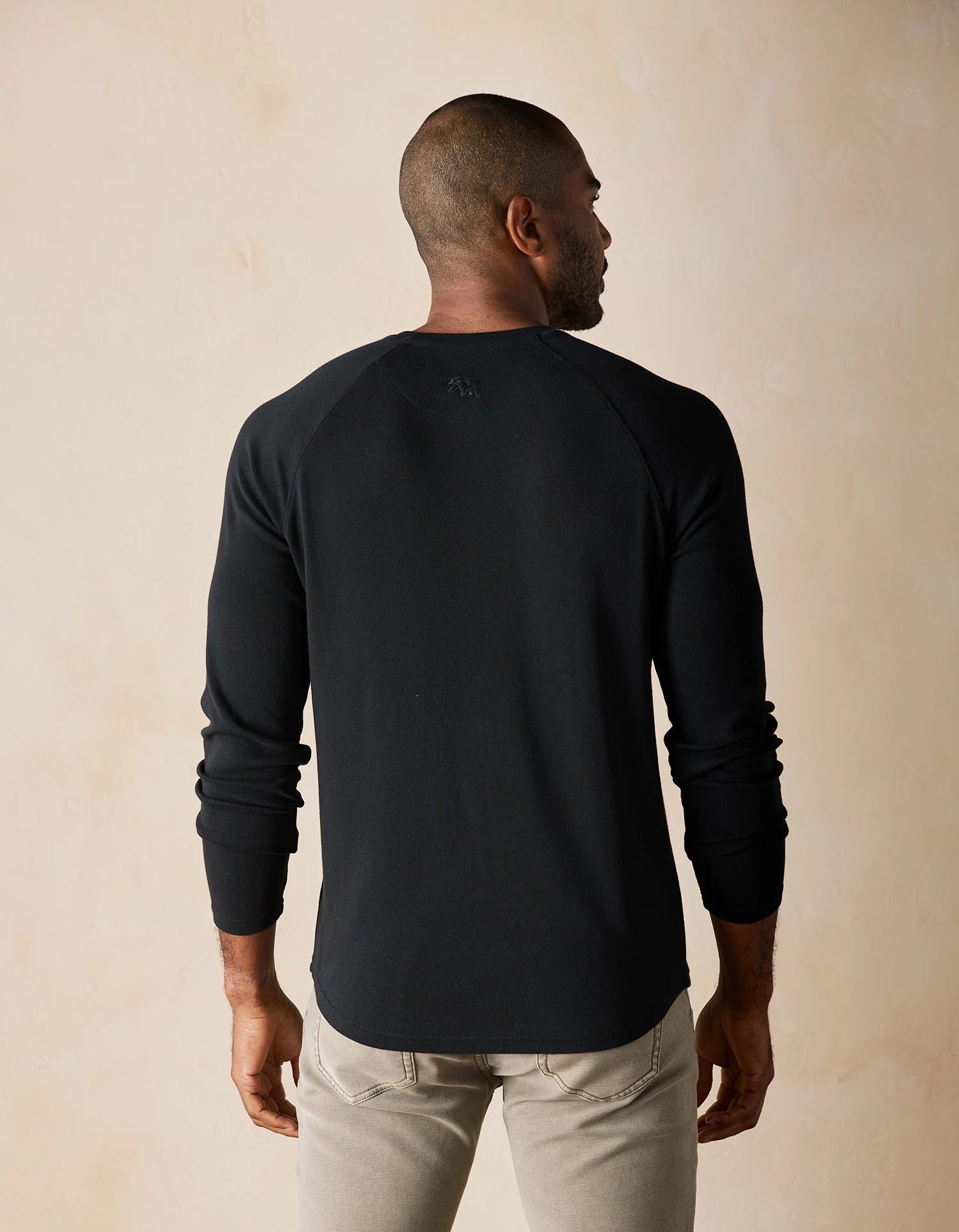 The Normal Brand Puremeso Everyday Henley | Black