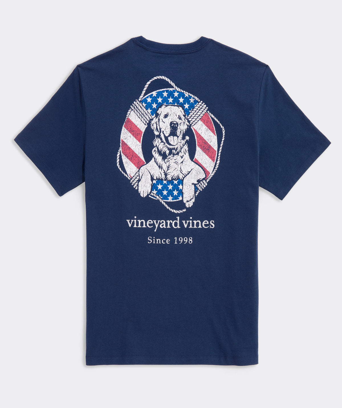 Usa Dog Life Ring Short Sleeve Tee
