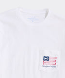 Golf Flag Short Sleeve Pocket Tee