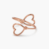 Pura Vida Heart Wire Wrap Ring - Size 7