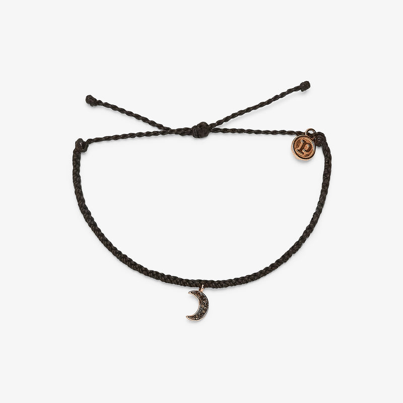 Pura Vida - Dark Moon Rose Gold Bracelet Black