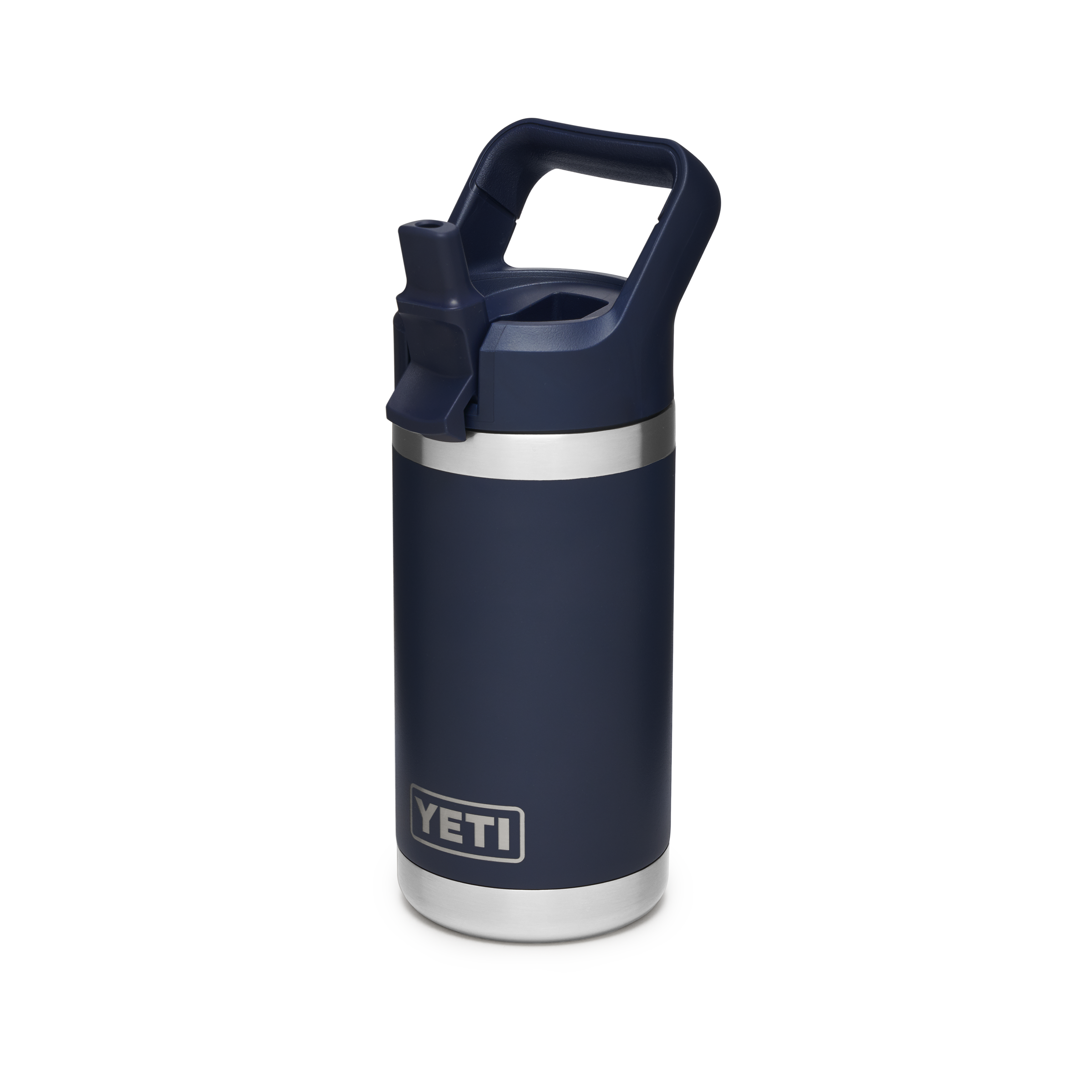 Rambler Jr 12 Oz Kids Bottle Navy bottle cap Straw Up